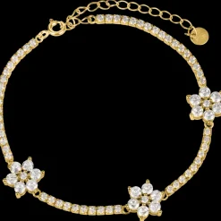 Jacques Lemans Armband "Blumen" Sterlingsilber vergoldet mit Topasen Sale