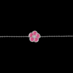 Jacques Lemans Armband "Blume" Sterlingsilber mit Emaille/Topas Store