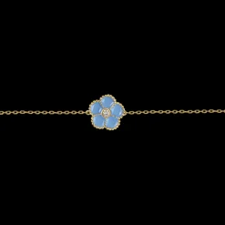 Jacques Lemans Armband "Blume" Sterlingsilber vergoldet mit Emaille/Topas Shop