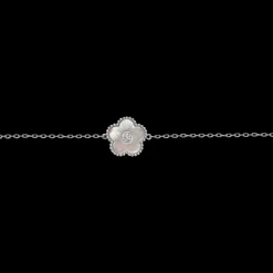 Jacques Lemans Armband "Blume" Sterlingsilber mit Perlmutt/Topas Sale
