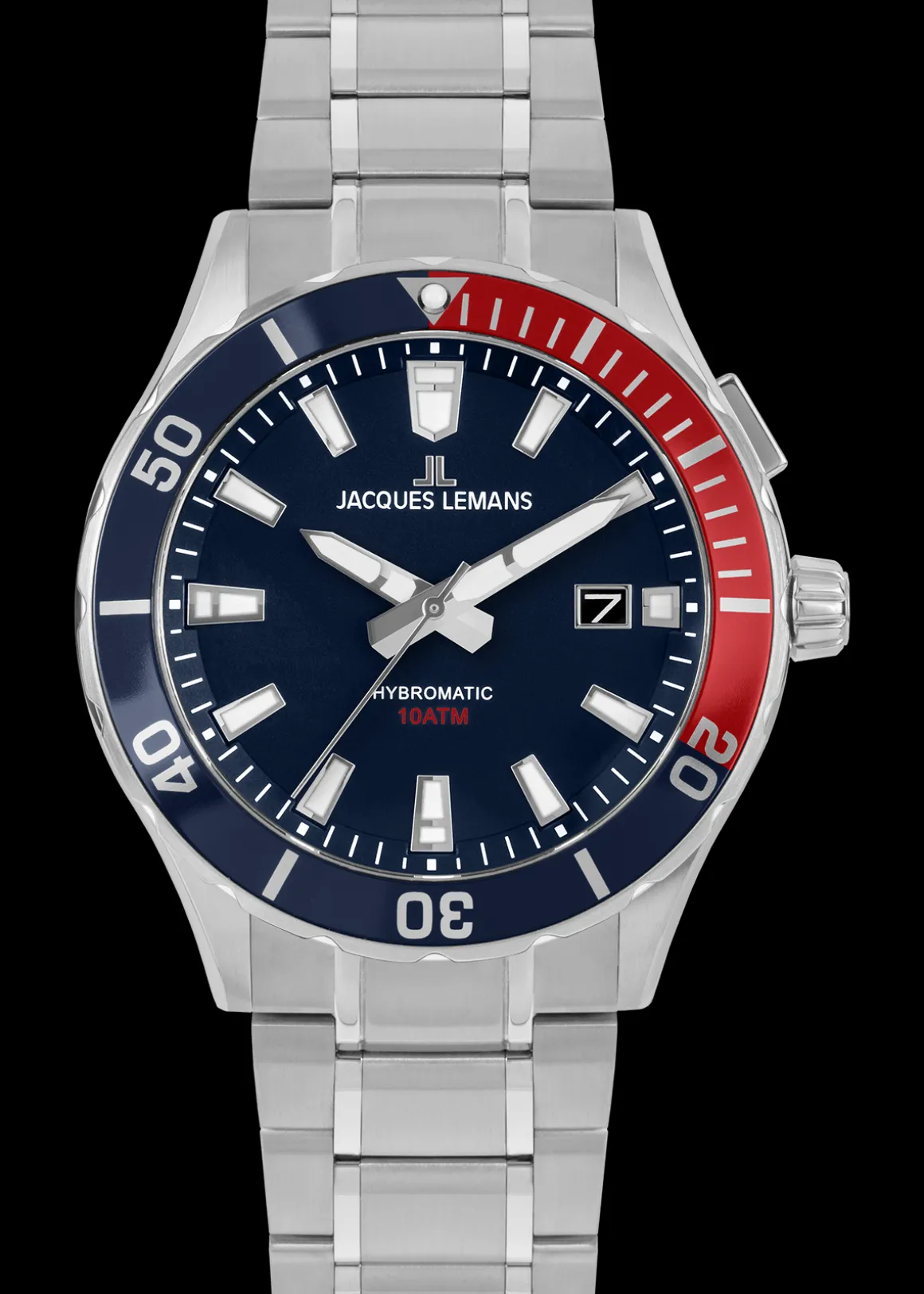 Jacques Lemans Hybromatic 1-2131E Herrenuhr Ø 43,0mm Best