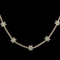 Jacques Lemans Kette "Blumen" Sterlingsilber vergoldet mit Topasen Sale