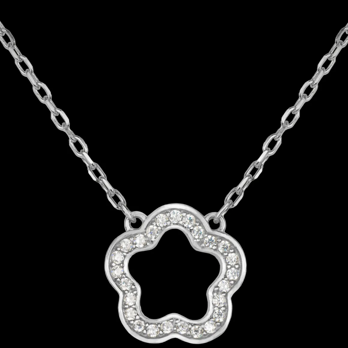 Jacques Lemans Kette "Blume" Sterlingsilber mit Topasen Fashion