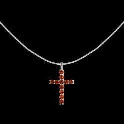 Jacques Lemans Kette Sterlingsilber mit Garnet Sale