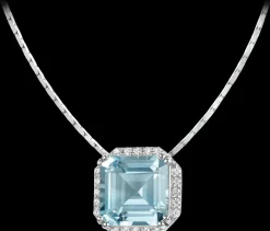 Jacques Lemans Kette Sterlingsilber mit Sky Blue Topaz Best