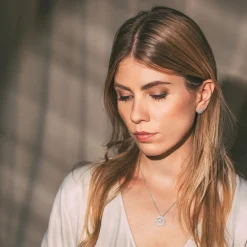 Jacques Lemans Kette Sterlingsilber mit weißen Topas Edelsteinen Clearance