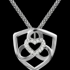 Jacques Lemans Kette Sterlingsilber mit weißen Topas Edelsteinen Fashion