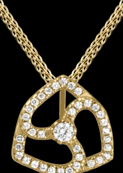 Jacques Lemans Kette Sterlingsilber vergoldet mit weißen Topas Edelsteinen Shop