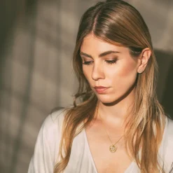 Jacques Lemans Kette Sterlingsilber vergoldet mit weißen Topas Edelsteinen Online