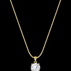 Jacques Lemans Kette Sterlingsilber vergoldet mit Topas Hot
