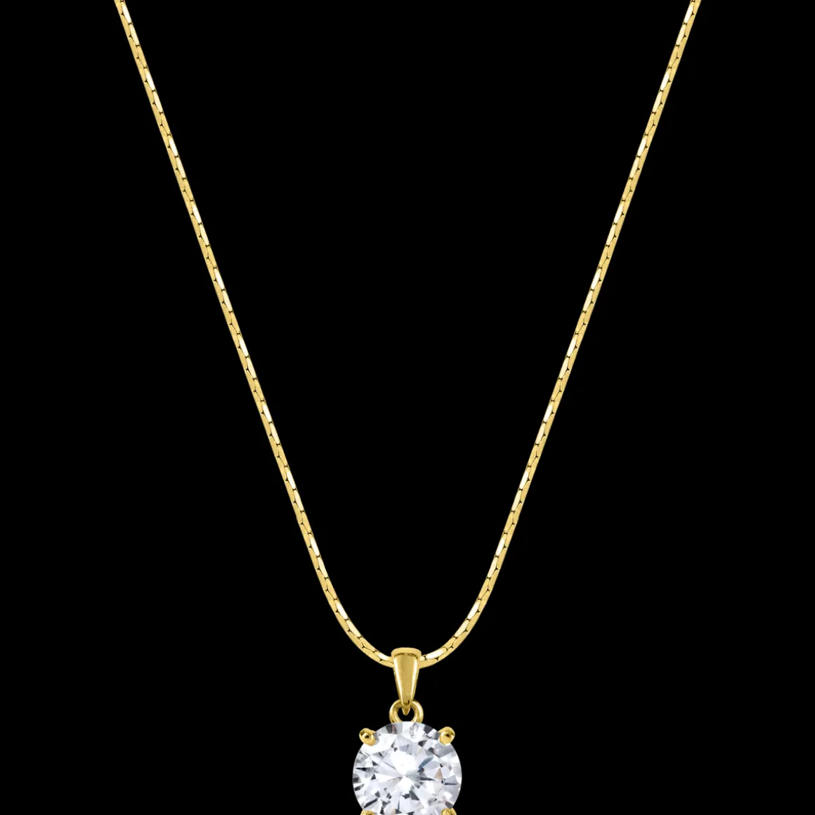 Jacques Lemans Kette Sterlingsilber vergoldet mit Topas Hot