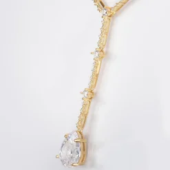Jacques Lemans Kette Sterlingsilber vergoldet mit Topasen Discount
