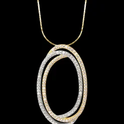 Jacques Lemans Kette Sterlingsilber vergoldet bicolor mit Topasen Best