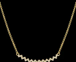 Jacques Lemans Kette Sterlingsilber vergoldet mit Topasen Fashion