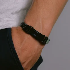 Jacques Lemans Lederarmband mit Ceramic Cheap