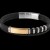 Jacques Lemans Lederarmband mit Zirkonia Clearance