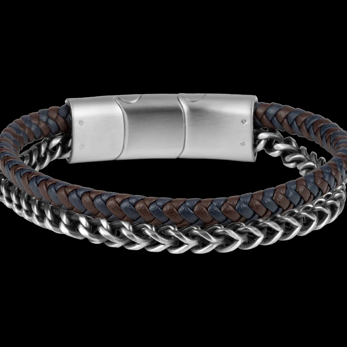 Jacques Lemans Leder-/Edelstahlarmband Store
