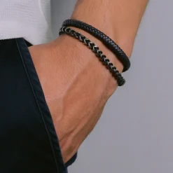 Jacques Lemans Leder-/Edelstahlarmband Store