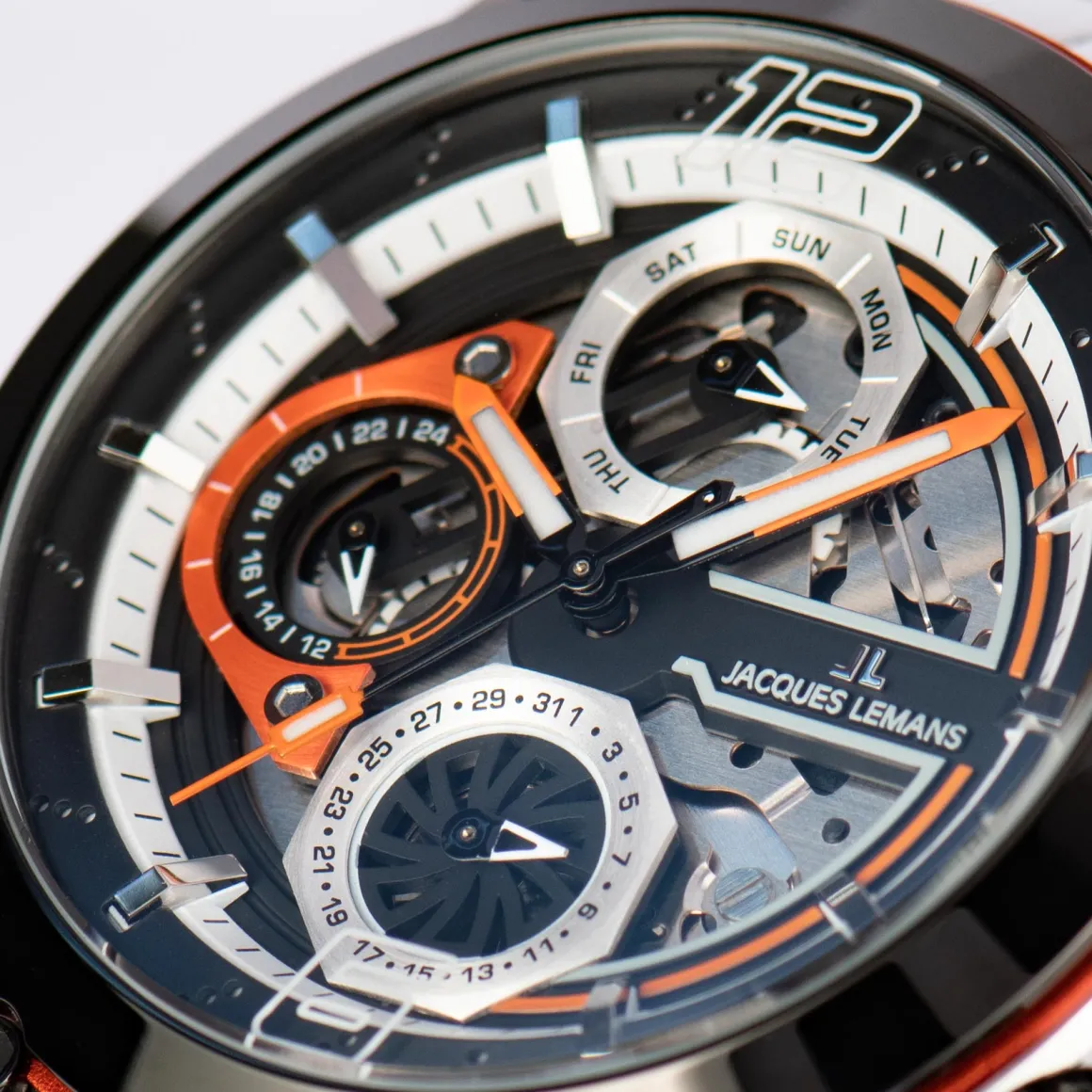 Jacques Lemans Manchester 1-2150E Herrenuhr Ø 44,0mm New