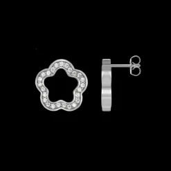 Jacques Lemans Ohrstecker "Blume" Sterlingsilber mit Topasen Cheap