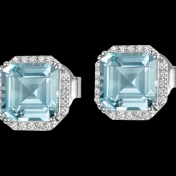 Jacques Lemans Ohrstecker Sterlingsilber mit Sky Blue Topaz Cheap
