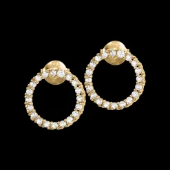 Jacques Lemans Ohrstecker Sterlingsilber vergoldet mit White Topaz Cheap