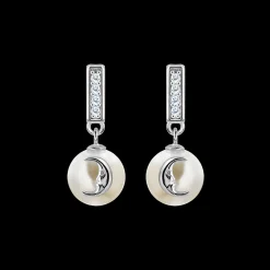 Jacques Lemans Ohrstecker Sterlingsilber mit weißem Topas & Perle Store