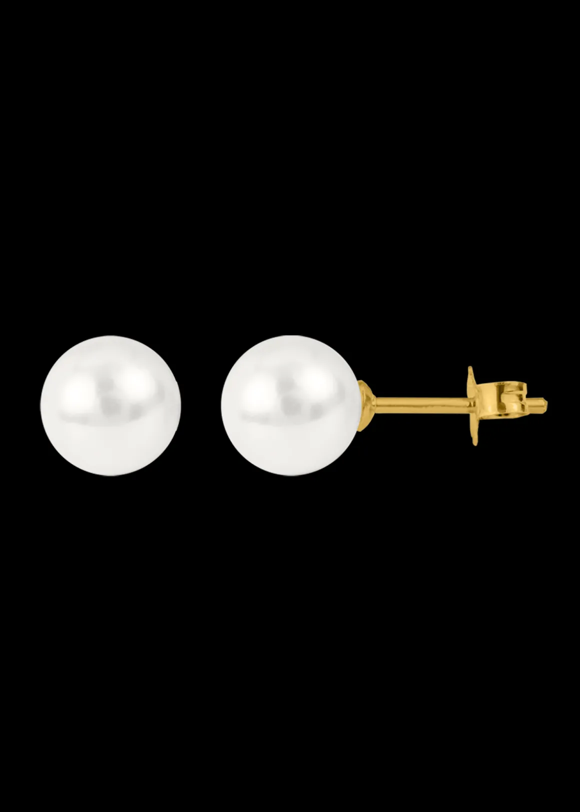 Jacques Lemans Ohrstecker Sterlingsilber vergoldet mit Perle Discount