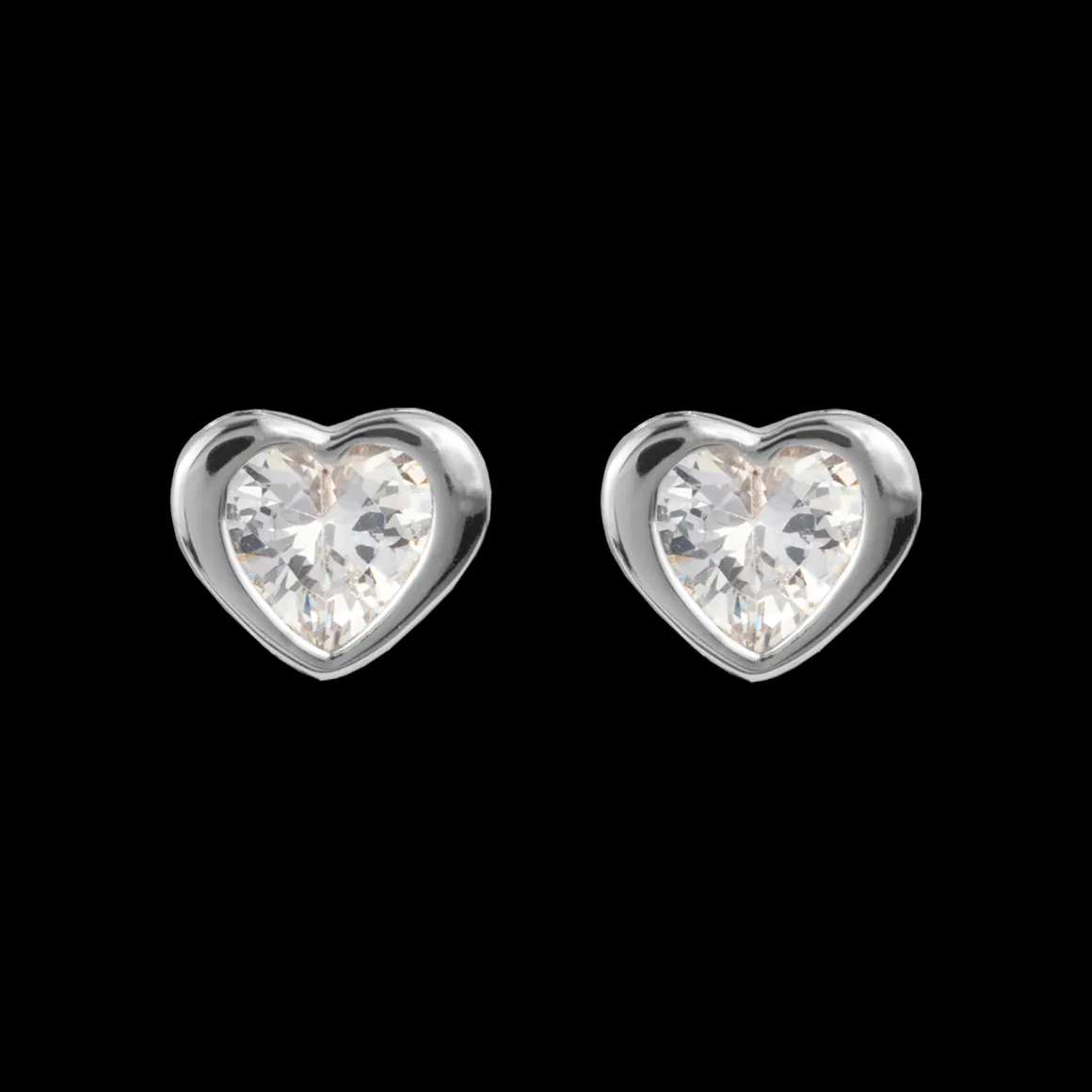 Jacques Lemans Ohrstecker Sterlingsilber mit weißen Topas Edelsteinen New