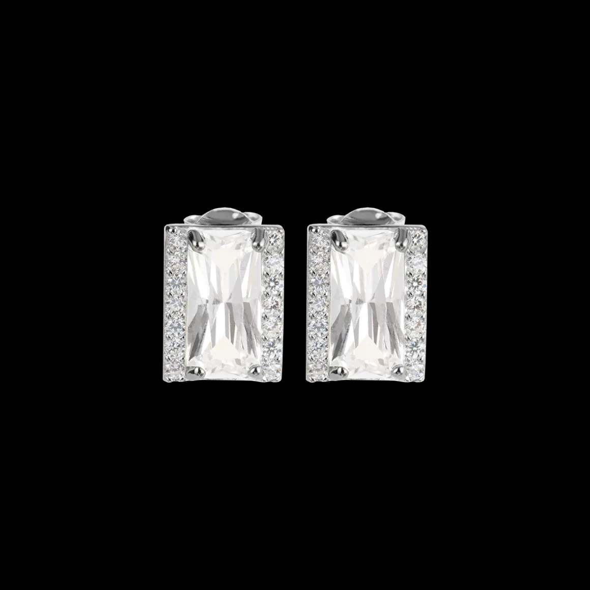 Jacques Lemans Ohrstecker Sterlingsilber mit Topasen Discount
