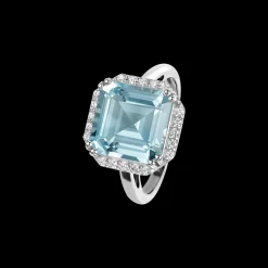 Jacques Lemans Ring Sterlingsilber mit Sky Blue Topas New