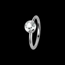 Jacques Lemans Ring Sterlingsilber mit White Topaz New