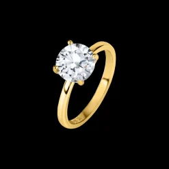 Jacques Lemans Ring Sterlingsilber vergoldet mit Topas Clearance