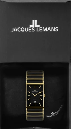 Jacques Lemans York 1-1593.1G Herrenuhr Ø 28x39mm Discount